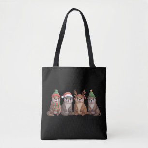 Süßer Otter Weihnachten Lustige Xmas Lichter Tier