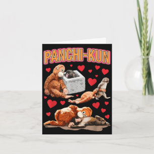 Süßer Panchi-Kun Babyaffe Babyaffe lustiges Meme Karte