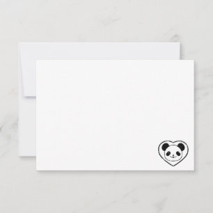 Süßer Panda-Bär Cartoon Blanko individuell Mitteilungskarte