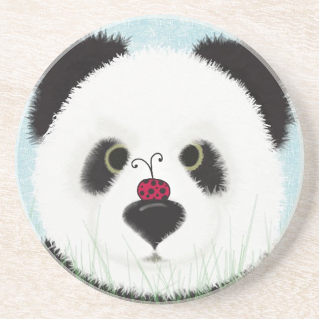 Süßer Panda Bär Getränkeuntersetzer (Vorne)