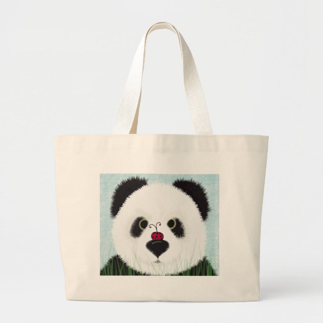 Süßer Panda-Bär Jumbo Stoffbeutel (Vorne)