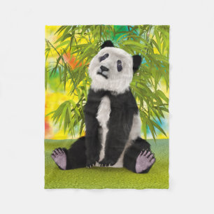 Süßer Panda-Bär Kawaii Tierliebhaber Perfektes Ges Fleecedecke