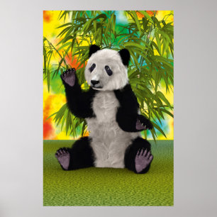 Süßer Panda-Bär Kawaii Tierliebhaber Perfektes Ges Poster