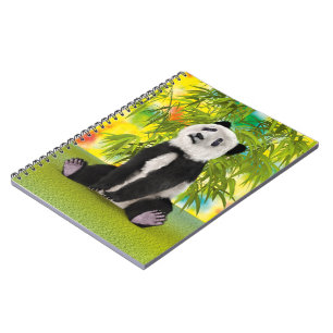 Süßer Panda-Bär-Welpe Kawaii-Tierliebhaber-Geschen Notizblock