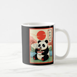 Süßer Panda, der Ramen Anime-Nudeln isst Japanisch Kaffeetasse