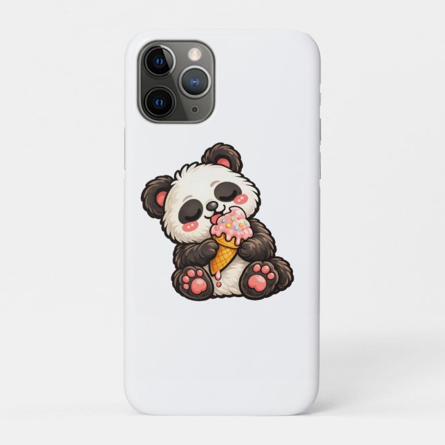 Süßer Panda Eiscreme Case-Mate iPhone Hülle (Rückseite)