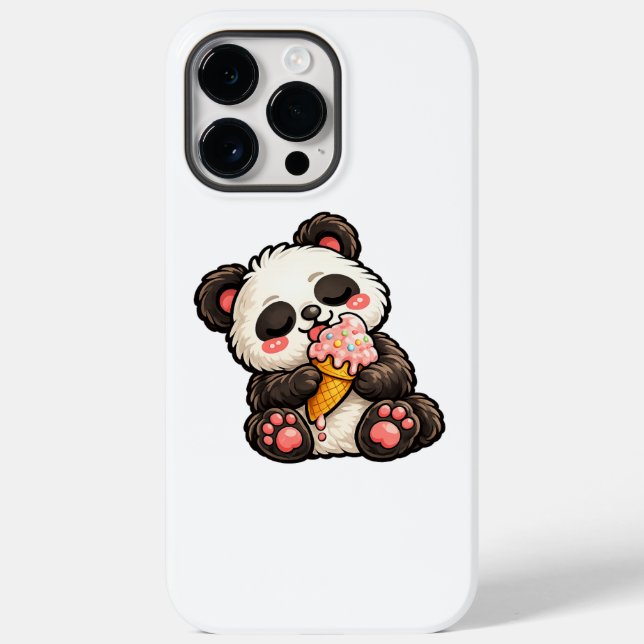 Süßer Panda Eiscreme Case-Mate iPhone Hülle (Rückseite)