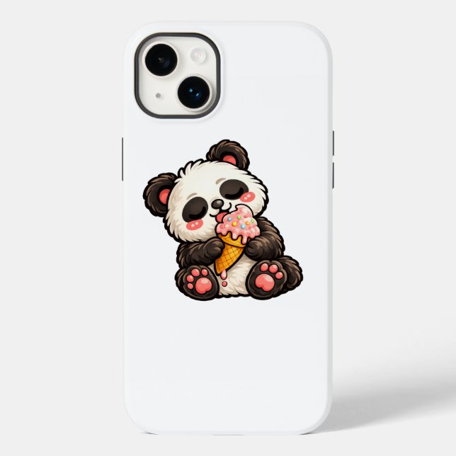 Süßer Panda-Eiscreme Case-Mate iPhone Hülle (Rückseite)