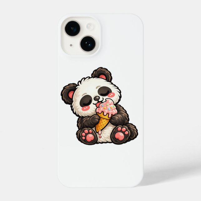 Süßer Panda-Eiscreme iPhone Hülle (Rückseite)