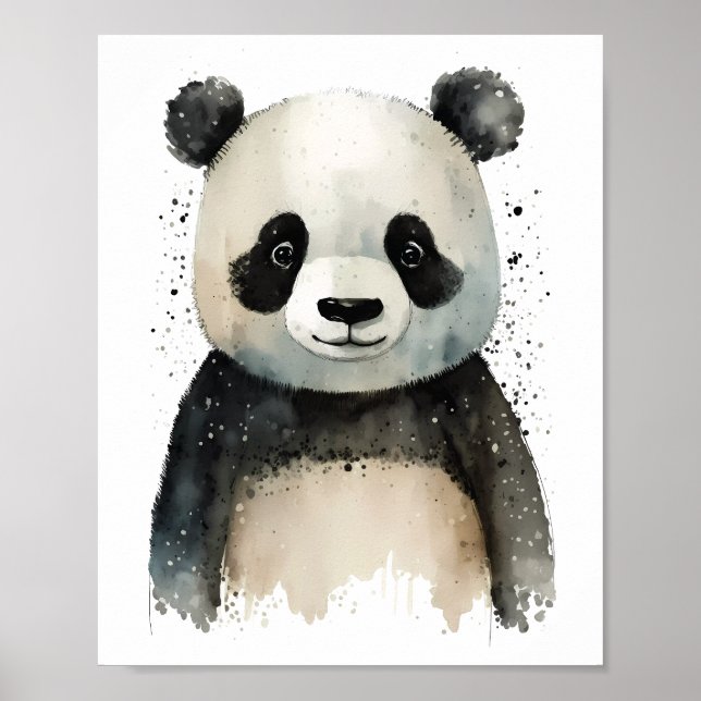 Süßer Panda Hängeposter Poster (Vorne)
