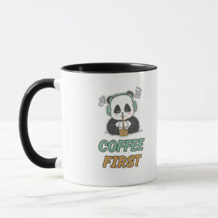Süßer Panda-Kaffeetasse - Lustiger Kaffeeliebhaber Tasse
