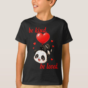 Süßer Panda mit Herzballon Valentinstag für T-Shirt