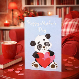 Süßer Panda Muttertag Karte