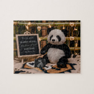 Süßer Panda-Plüsch Schwangerschaftsankündigung Puzzle