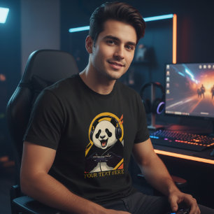 Süßer Panda-Spieler   Lustiges Gaming-Tier T-Shirt
