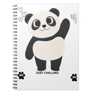 Süßer Panda-Spiralblock — Kawaii Entspannung  Notizblock