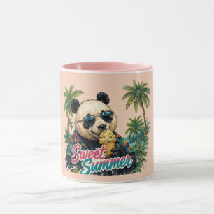 Süßer Panda, süßer Sommer Trendiger Sommer-Spru Tasse