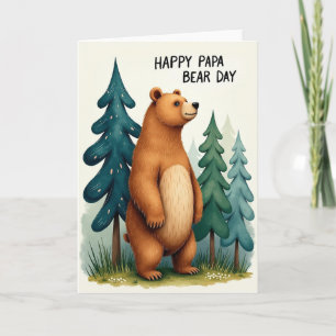 Süßer Papa Bär Tag Wald Karte