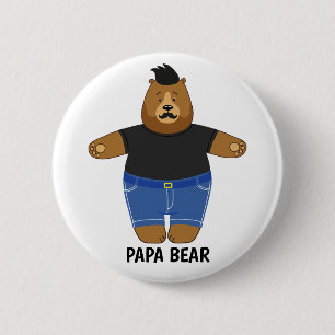 Süßer Papa-Bär Vatertagsgeschenk Spezialtasse Button