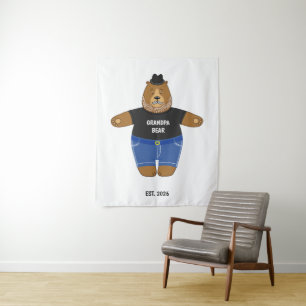 Süßer Papa-Bär Vatertagsgeschenk Spezialtasse Wandteppich