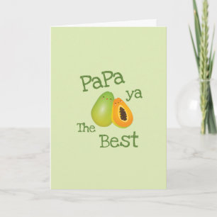 Süßer Papa Ya The Best lustiger Obst-Wortwitz für Karte