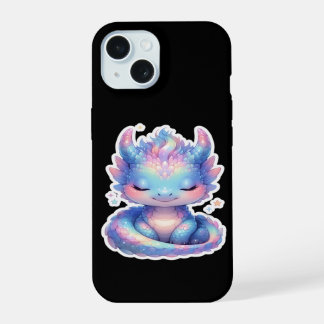 Süßer Pastell-Babydrache iPhone 15 Hülle