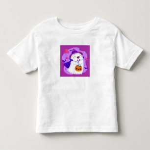 Süßer Pastell-Frohes Halloween Kleiner Geist & Kür Kleinkind T-shirt