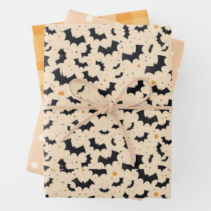Süßer Pastell-Geist Halloween Geschenkpapier Set