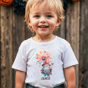 Süßer Pastell-Zauberstab-Spinnen-Halloween-Süßigke Kleinkind T-shirt