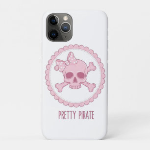 Süßer pastellrosa Totenkopf mit Schleife und Toten Case-Mate iPhone Hülle