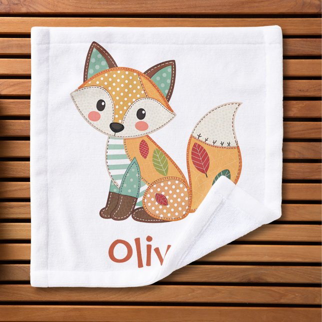 Süßer Patchwork-Fuchs Waschlappen (Von Creator hochgeladen)
