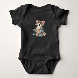 Süßer Patchwork-Geist Baby Strampler