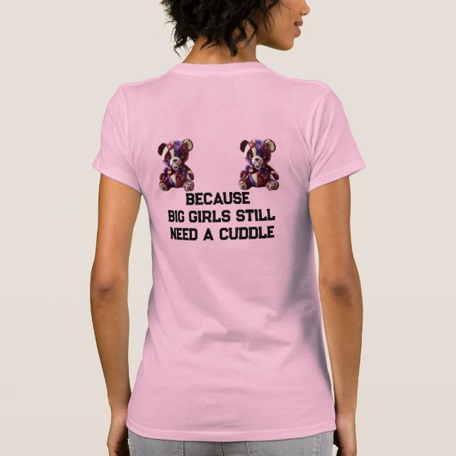Süßer Patchwork-Schmusebär T-Shirt (Rückseite)