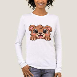 Süßer Peekaboo-Bär Tri-Blend Shirt