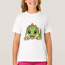Süßer Peekaboo-Dinosaurier T-Shirt