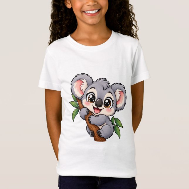 Süßer Peekaboo Koala T-Shirt (Vorderseite)