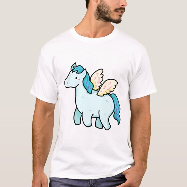 Süßer Pegasus T-Shirt (Vorderseite)