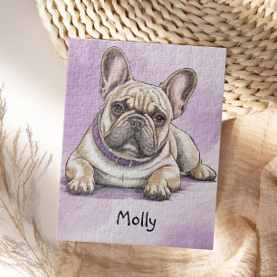 Süßer personalisierter Französischer Bulldogge Puzzle