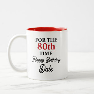 Süßer personalisierter Geburtstag Zweifarbige Tasse