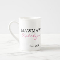 Süßer personalisierter Name Mawmaw Jahr Gegründet