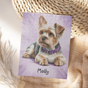 Süßer personalisierter Yorkie Puzzle