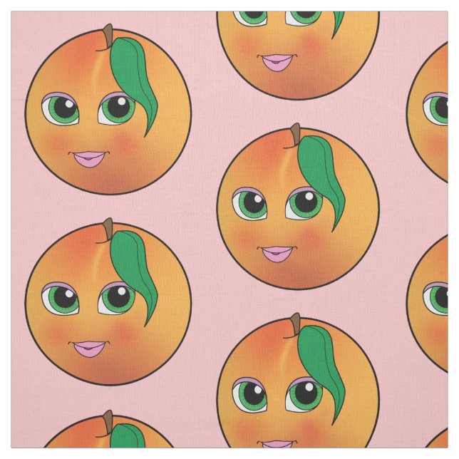 Süßer Pfirsich Stoff (Muster)