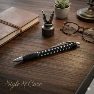 Süßer Pfotenabdruck Emmy Stift Tier-Themen-Design