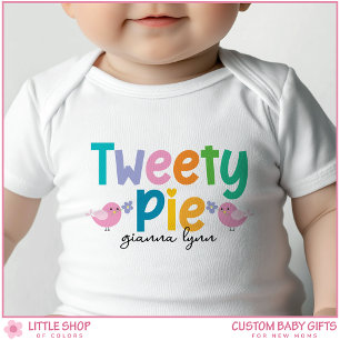 Süßer Pie Benutzerdefinierter Name Baby Strampler