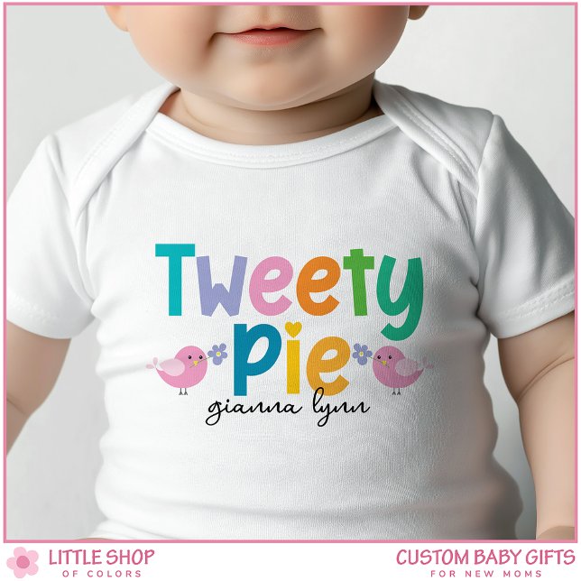 Süßer Pie Benutzerdefinierter Name Baby Strampler (Von Creator hochgeladen)