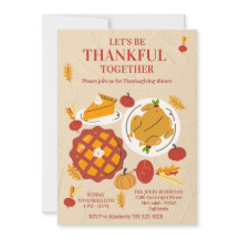 Süßer Pie-Kürbis Thanksgiving-Abendessen