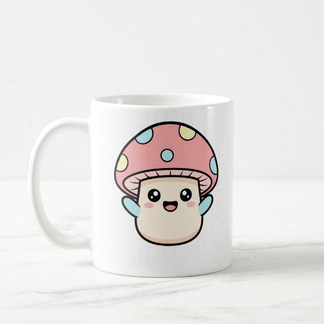 Süßer Pilzfreund Kaffeetasse (Links)