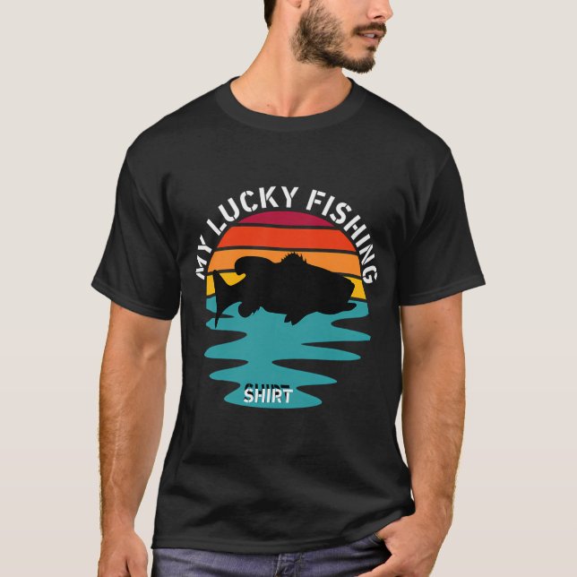Süßer Pinguin-Angler T-Shirt (Vorderseite)