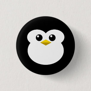 Süßer Pinguin Button