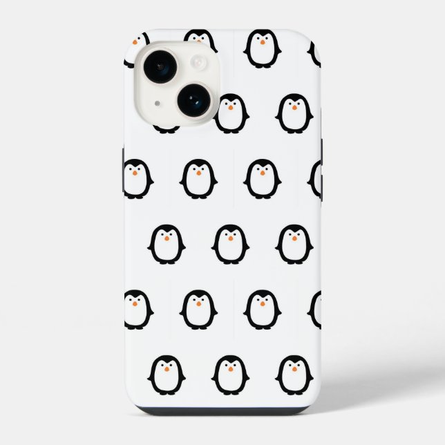 Süßer Pinguin iPhone Hülle (Rückseite)